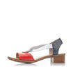 Slika Ženske sandale Rieker 62662 red/white/navy