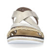 Slika Ženske sandale Rieker V3663 beige gold