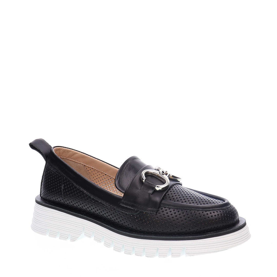 Ženske mokasine Guero 200 black - Obuća Tref shoes - online prodaja