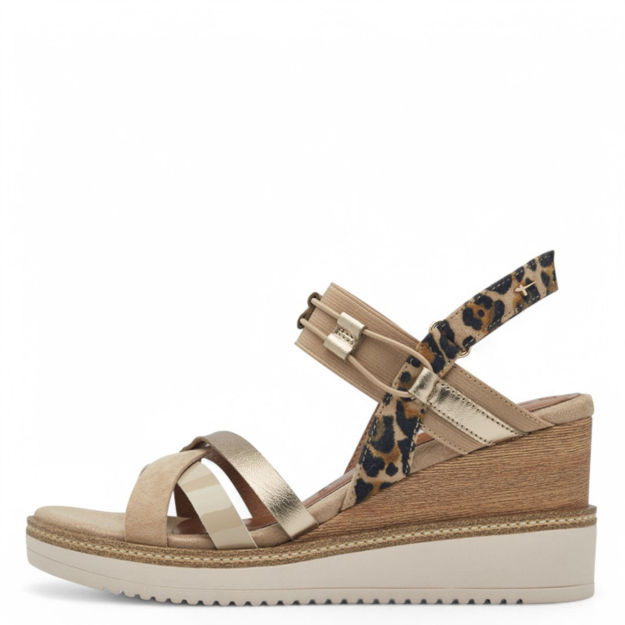 Slika Ženske sandale Tamaris 28357 tan comb pl26