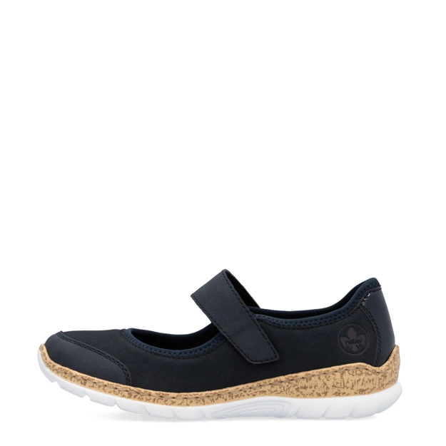 Slika Ženske baletanke Rieker N42B0 navy