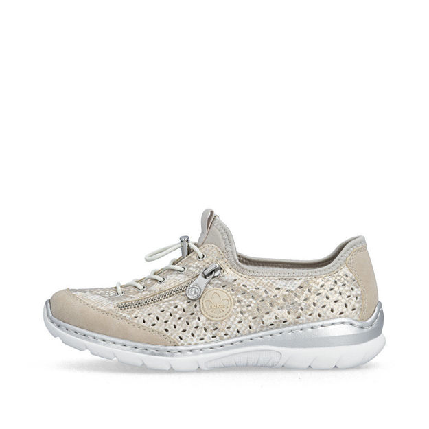 Slika Ženske patike Rieker L3252 offwhite-gold