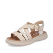 Slika Ženske sandale Rieker V3063 offwhite-gold