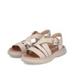Slika Ženske sandale Rieker V3063 offwhite-gold