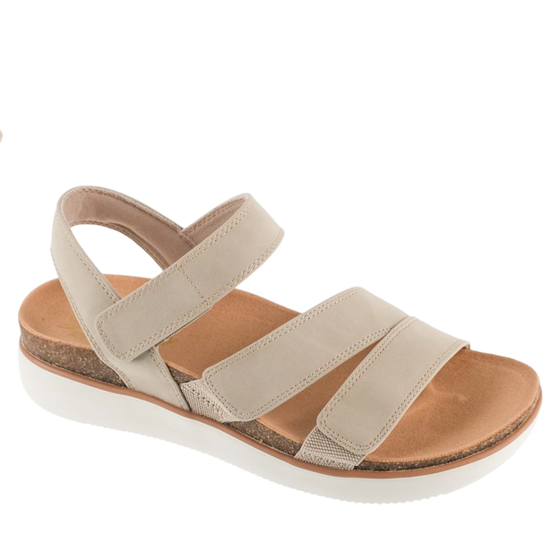 Slika Ženske sandale Skechers lifted comfort taupe